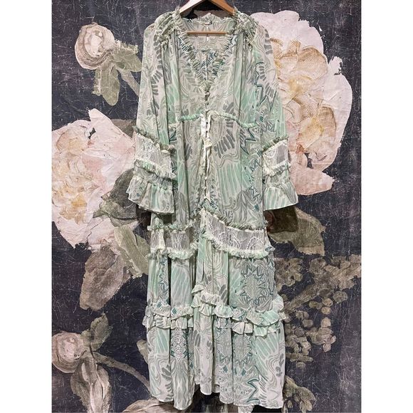 NEW Free People Bali Lover To Lover Maxi Dress / Duster Size XS - Picture 8 of 9